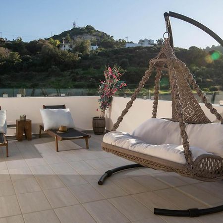 Helen Luxury Holiday House With Sea View Rethymno  Bagian luar foto