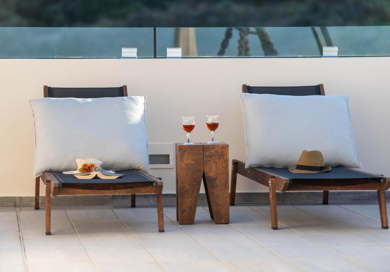 Helen Luxury Holiday House With Sea View Rethymno  Bagian luar foto