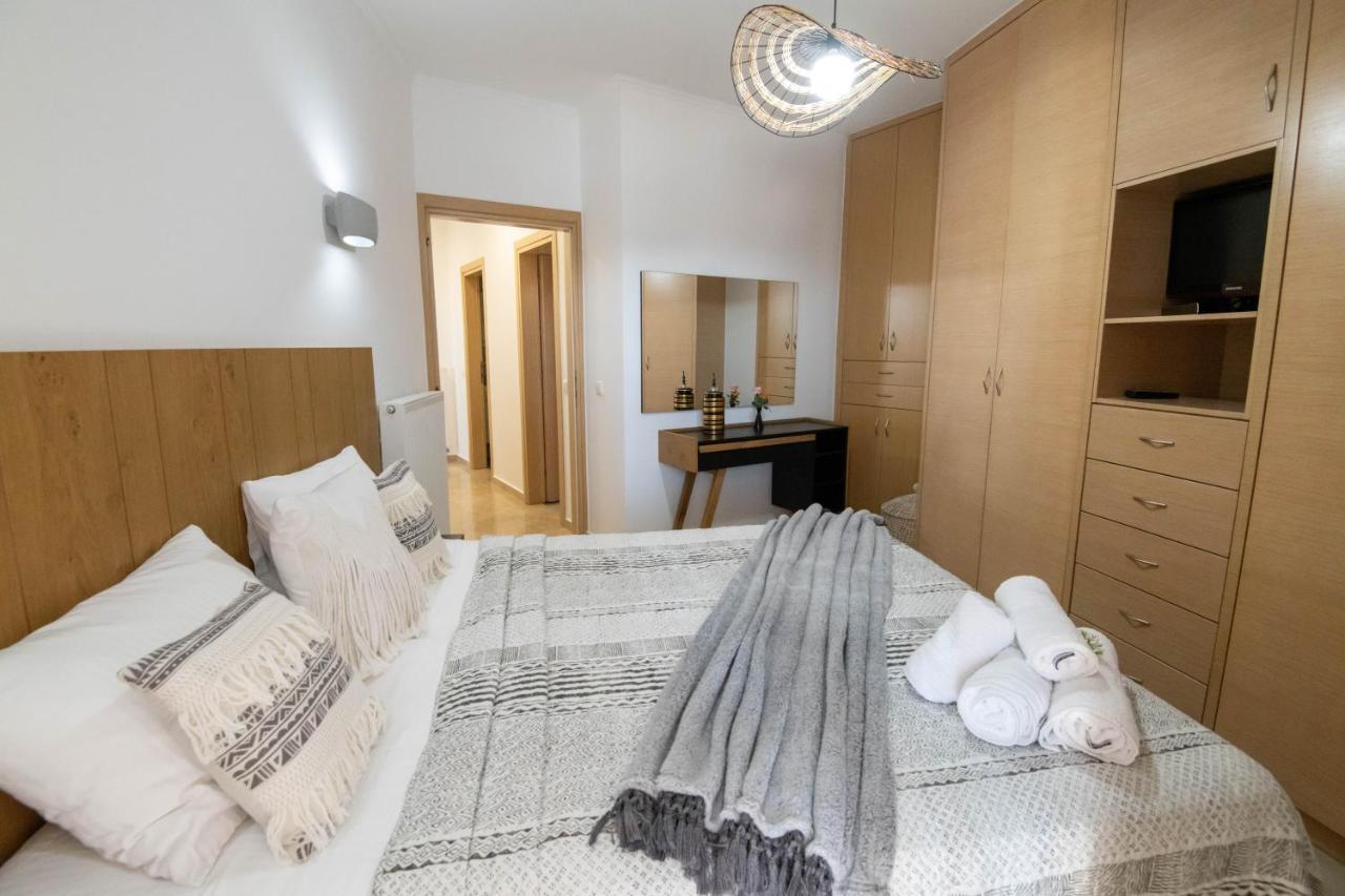 Helen Luxury Holiday House With Sea View Rethymno  Bagian luar foto