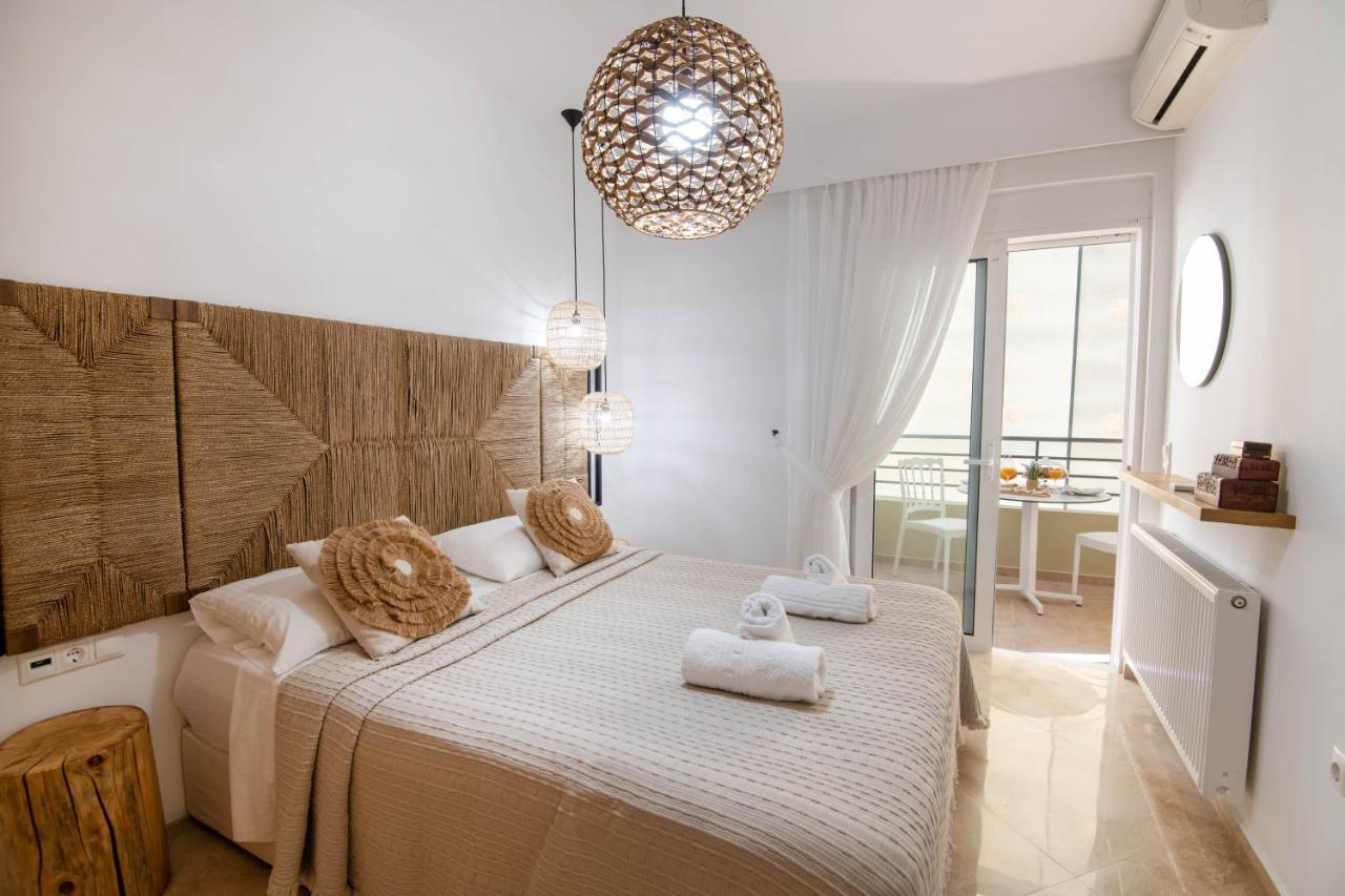 Helen Luxury Holiday House With Sea View Apartment Rethymno  Bagian luar foto