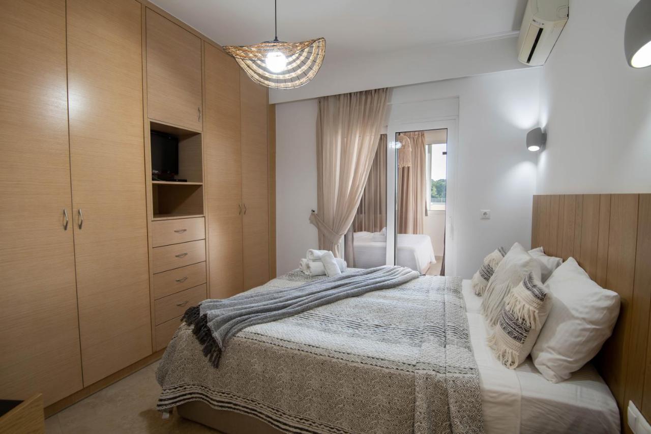 Helen Luxury Holiday House With Sea View Apartment Rethymno  Bagian luar foto