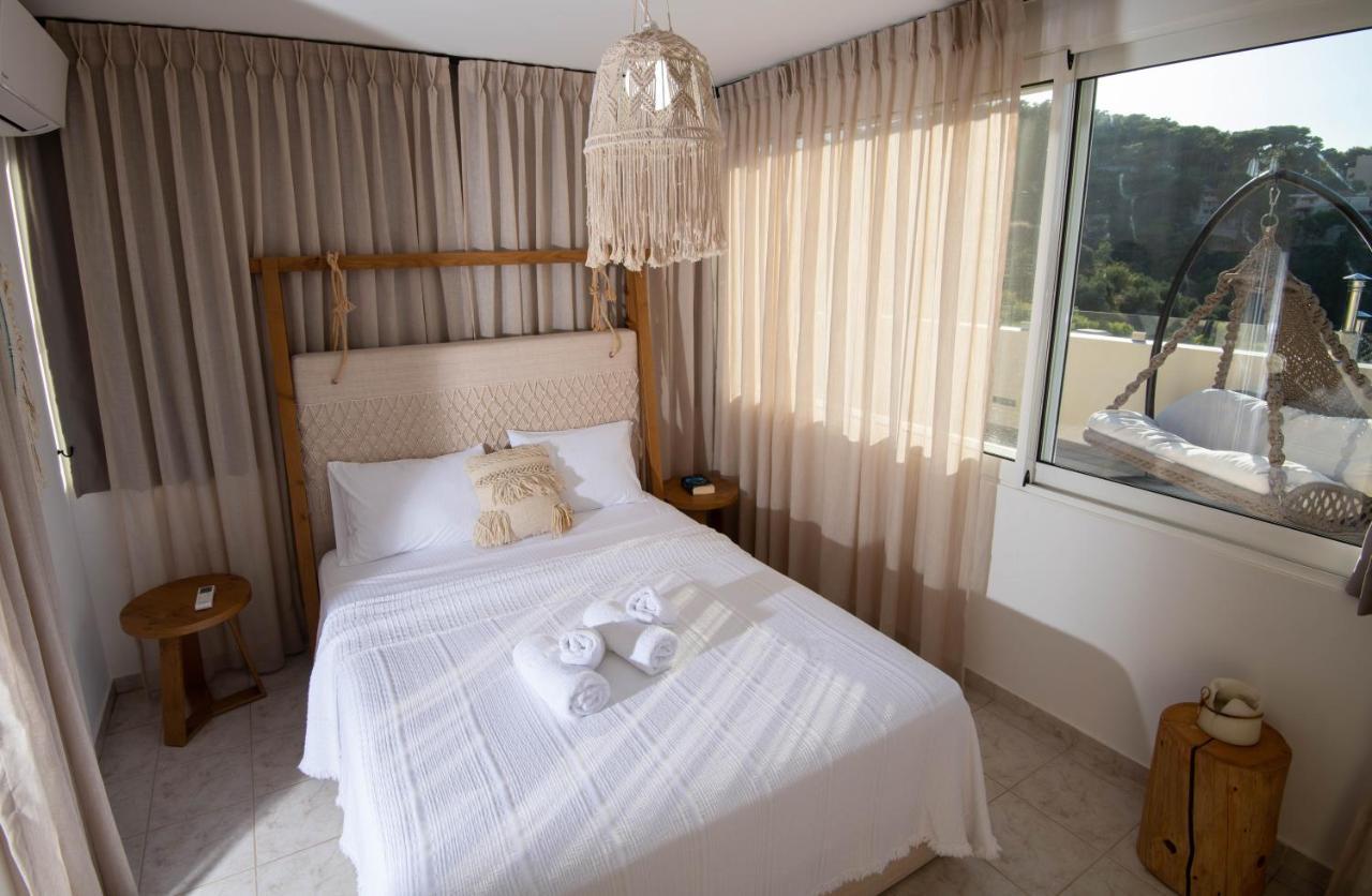 Helen Luxury Holiday House With Sea View Rethymno  Bagian luar foto
